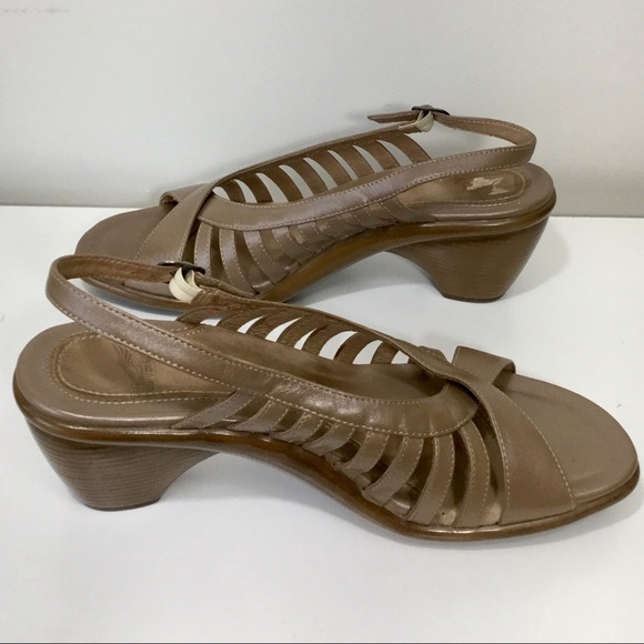 Dansko Leather Dress Sandals EUR 40 US 9 Brown EUC - Picture 3 of 6